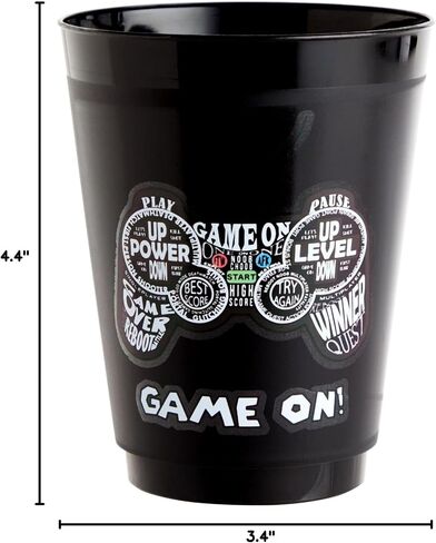 BLUE PANDA 16 Pack Plastic Police Cups, Car Party Favors for Birthday Party Supplies (16 oz) in Saudi Arabia