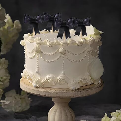 قبعات القوس الوردي والزرقاء الكب كيك للنساء ، و 30pcs القوس ديكورات من أجل الجنس الكشف عن حفلة للفتيات أو الأولاد ، وملف عيد ميلاد الزفاف دش العازبة زفاف دش الطفل in Kuwait