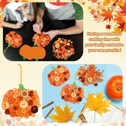 CraftyDream 12 مجموعة أزرار مجموعة القرع Fall Pumpkin Fall Halloween Ornamp in Saudi Arabia