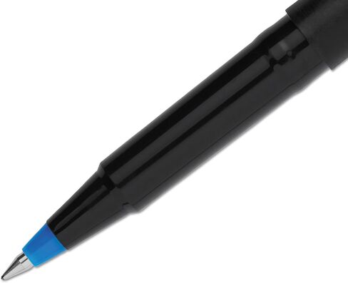 Uni-Ball 60153 قلم كرة الدوارة ، Micro 0.5mm ، الحبر الأزرق ، برميل أسود غير لامع ، عشرات in Kuwait