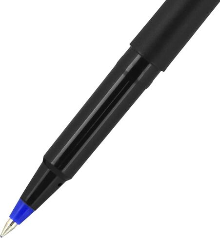 Uni-Ball 60153 قلم كرة الدوارة ، Micro 0.5mm ، الحبر الأزرق ، برميل أسود غير لامع ، عشرات in Kuwait
