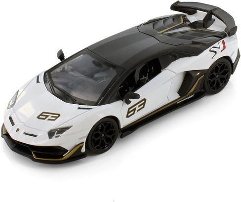 Lambo SVJ Sports Car, White 68269D - 1/24 Scale Diecast Model Car in Saudi Arabia