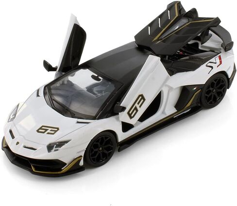 Lambo SVJ Sports Car, White 68269D - 1/24 Scale Diecast Model Car in Saudi Arabia
