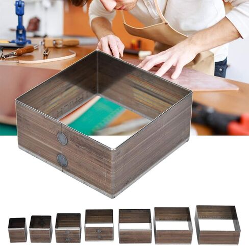 7 Pcs Leather Die Cutter, 7 Sizes 20 25 30 35 40 45 50mm Leather Die Cutter Tool, Leather Punching Hollow Punch Cutter Set Handmade DIY Leather Craft Cutting in Saudi Arabia