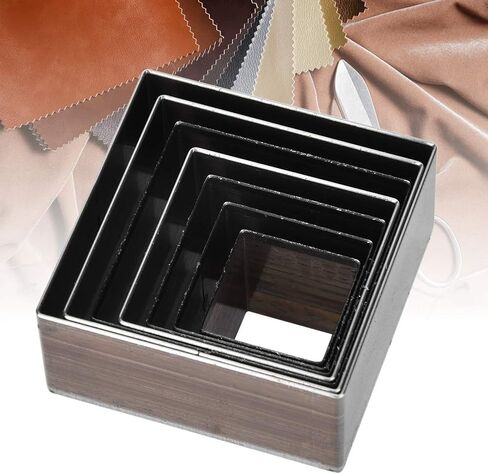 7 Pcs Leather Die Cutter, 7 Sizes 20 25 30 35 40 45 50mm Leather Die Cutter Tool, Leather Punching Hollow Punch Cutter Set Handmade DIY Leather Craft Cutting in Saudi Arabia