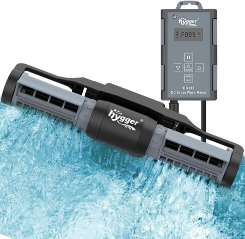 Hygger Aquarium Gyre Wave Mave Mave Tank Pump Cross-Flow Pump قابلة للتعديل ماء ماء. in Saudi Arabia