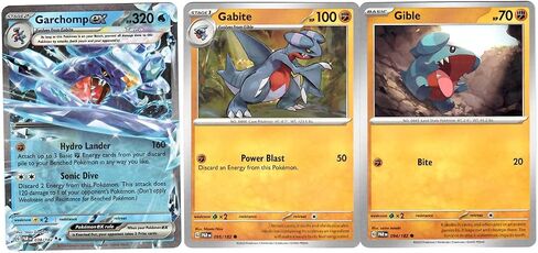 Garchomp Ex 038/182 - Paradox Rift - Tera Double Rare - Pokemon 3 Card Lot in Saudi Arabia