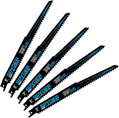 Spyder Bi-Metal 6-in 18 TPI Reciprocating Saw Blades - 5 Pack in Saudi Arabia