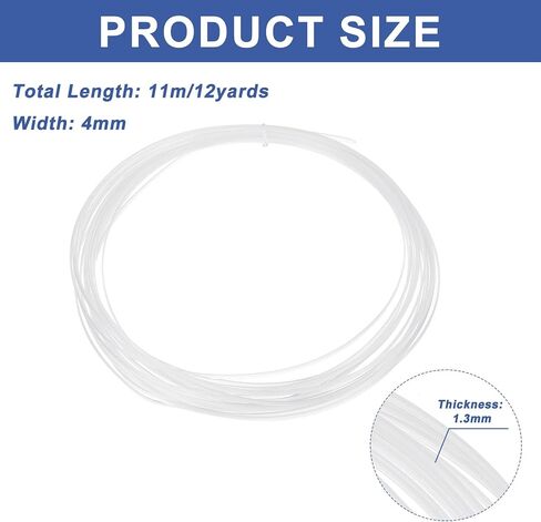 uxcell 12 Yards Boning for Sewing PP Corset Boning Corset Webbing Boning for Bra Sewing Bridal Wedding Dress Handbags Dresses & DIY Sewing Supplies Gift for Sewing Fans (5x1.2mm) in Saudi Arabia