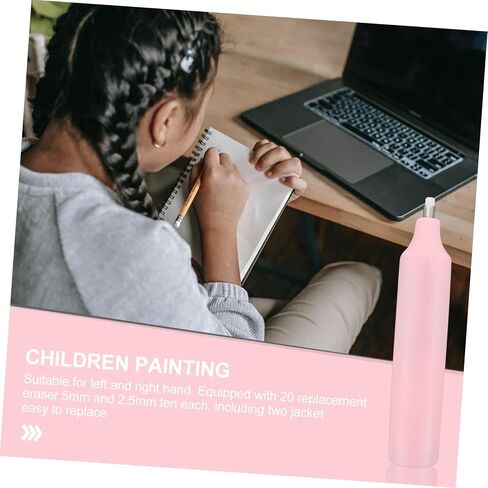 Electric Eraser for Students and Artists Portable Battery Operated Sketch Drawing Tool Lightweight and Compact Pencil Eraser for School and Art Supplies Includes Replaceable in Saudi Arabia