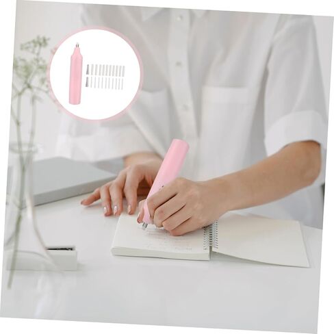 Electric Eraser for Students and Artists Portable Battery Operated Sketch Drawing Tool Lightweight and Compact Pencil Eraser for School and Art Supplies Includes Replaceable in Saudi Arabia