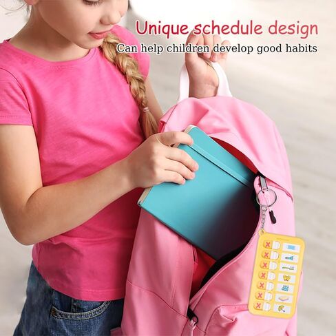 ZORZA 6Pcs Portable Chore Planner Key Chains & Behavior Tracker Creative DIY Task Board with Checklist Memo Board Schedule Key Rings & List Cards Stickers for Efficient Daily Habit Planning in Saudi Arabia