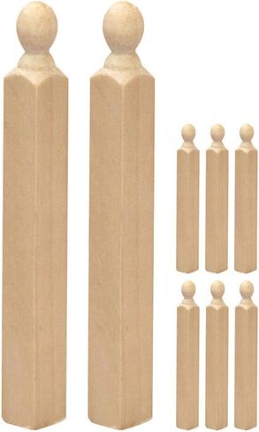 Vaguelly 8pcs Mini Pillars for Dollhouse Stairs Decorative Posts for Crafting Unique Miniature Scenes Dollhouse Accessories in Saudi Arabia