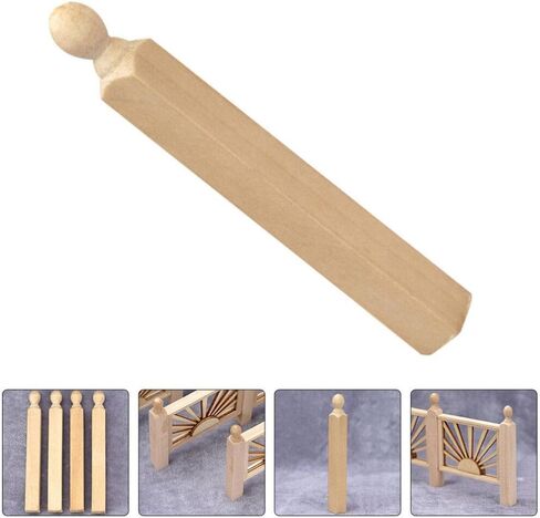 Vaguelly 8pcs Mini Pillars for Dollhouse Stairs Decorative Posts for Crafting Unique Miniature Scenes Dollhouse Accessories in Saudi Arabia