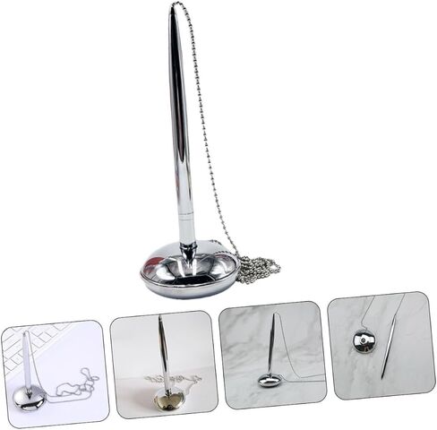 Artibetter orgonomic Office Signature Pen مع طلاء وكتابة سلسة للكتابة متعددة الوظائف ، القلم الملحقات للأعمال التجارية لعدادات استقبال فندق بنك تشمل سلسلة وقاعدة آمنة in Saudi Arabia