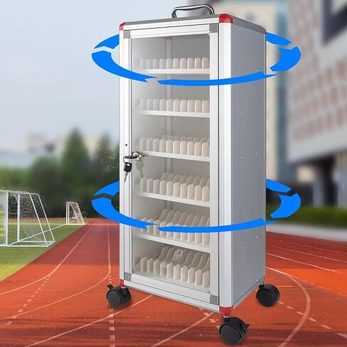 Cell Phone Storage Cabinet with 360° Wheels – 48/60/72 Slot Mobile Phone Locker Box, Lockable & Wall Mountable for School, Office, and Meeting Rooms(60) in Saudi Arabia