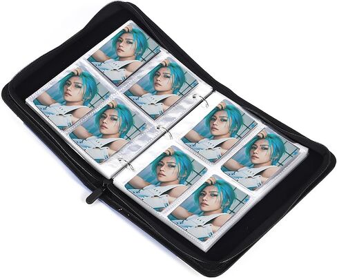 ألبوم صور الموثق الضوئي مع بطاقة Lemo 110pcs ، 50 صفحة 400 بطاقات الأكمام تداول بطاقات صور حامل BOOK Photocard Organizer للجماهير (Style 2) in Kuwait