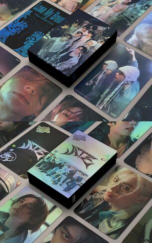 Photocard Binder Photo Album with 110pcs Lemo Card, 50 Pages 400 Cards Sleeves Trading Photo Cards Holder Book Bag Photocard Organizer for Fans (Style 2) in Kuwait