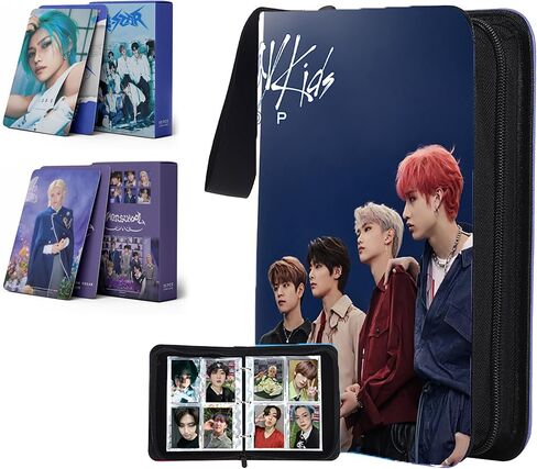 Photocard Binder Photo Album with 110pcs Lemo Card, 50 Pages 400 Cards Sleeves Trading Photo Cards Holder Book Bag Photocard Organizer for Fans (Style 2) in Kuwait