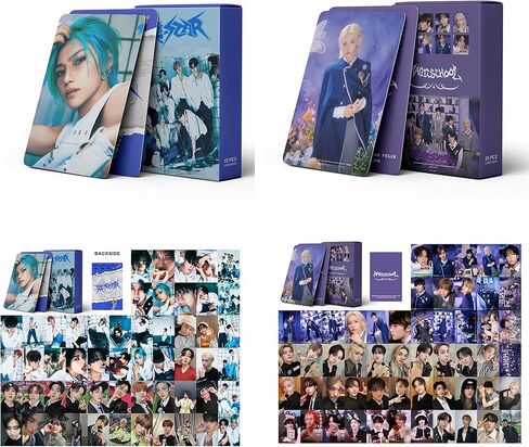 Photocard Binder Photo Album with 110pcs Lemo Card, 50 Pages 400 Cards Sleeves Trading Photo Cards Holder Book Bag Photocard Organizer for Fans (Style 2) in Kuwait