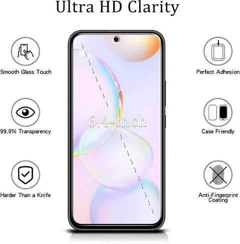 MAYtobe [2 Pack] Screen Protector Designed for Samsung Galaxy A54 5G Tempered Glass, Anti-Scratch, Bubble Free, Easy to Install in Saudi Arabia