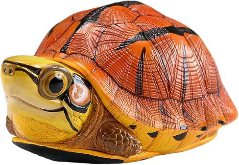 Animal Heavenly Body Series 19 Turtle Chubby Miniature - تمثال Terrapin لديكور المكاتب المنزلية ، النحت الواقعية (Cuora McCordi - McCord’s Box Turtle) in Kuwait