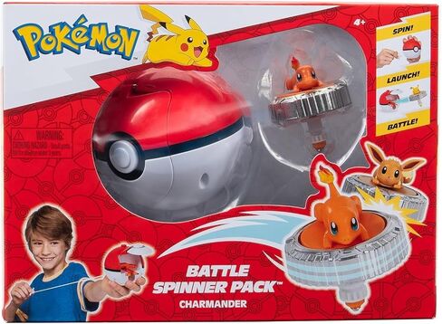 Pokémon Battle Spinning Top Pack Charmander Battle Spinning Top with Poké Ball Spinner Launcher in Saudi Arabia