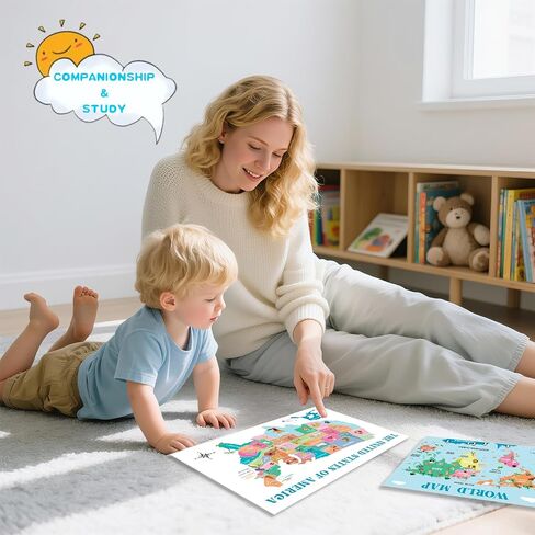 OpalPlat 20pcs Laminated Educational Posters For Toddlers, Preschool Posters for Classroom, Kindergarten Wall Decor, PreK Learning Materials Alphabet Number Chart in Saudi Arabia