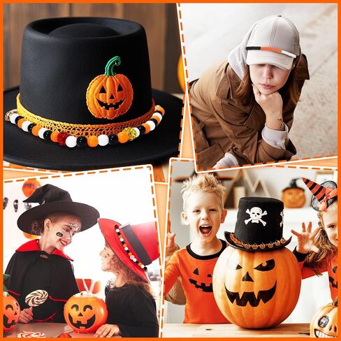 JarThenaAMCS 3Pcs Halloween Trucker Hat Chains Detachable DIY Polymer Clay Chains Hat Charms for Costume Accessories in Saudi Arabia