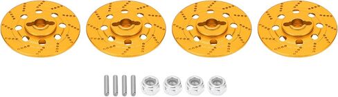 RC Car Brake Disc Set Aluminium Alpoy Whex Hex Hub Disc مع M4 قفل المكسرات لـ RC Road Racing 1/10 Scale Meticlics D4 XIS Tamiya TT01 TT02 (Blue) in Saudi Arabia