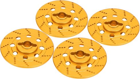 RC Car Brake Disc Set Aluminium Alpoy Whex Hex Hub Disc مع M4 قفل المكسرات لـ RC Road Racing 1/10 Scale Meticlics D4 XIS Tamiya TT01 TT02 (Blue) in Saudi Arabia