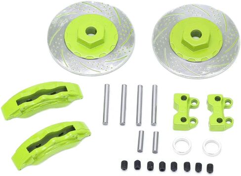 RC Brake Discs Simulation Aluminum Wheel Brake Discs for TRX6 Durable Lightweight CNC Machined 40mm Diameter 12mm Hex 2PCS (Green) in Saudi Arabia