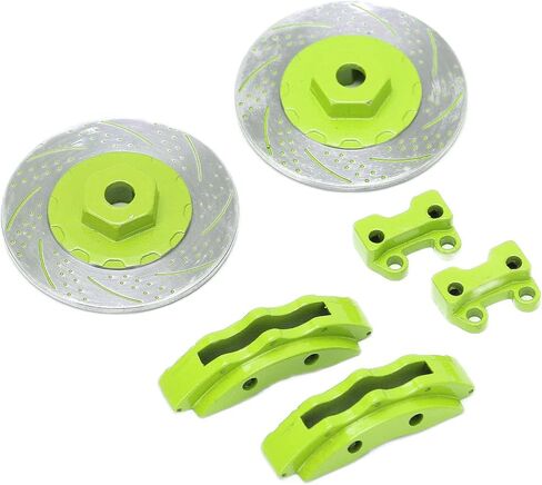 RC Brake Discs Simulation Aluminum Wheel Brake Discs for TRX6 Durable Lightweight CNC Machined 40mm Diameter 12mm Hex 2PCS (Green) in Saudi Arabia