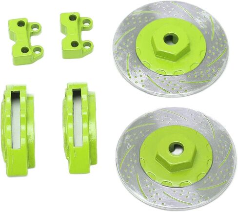 RC Brake Discs Simulation Aluminum Wheel Brake Discs for TRX6 Durable Lightweight CNC Machined 40mm Diameter 12mm Hex 2PCS (Green) in Saudi Arabia