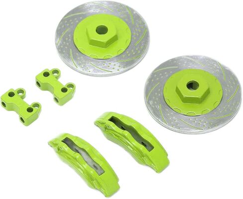 RC Brake Discs Simulation Aluminum Wheel Brake Discs for TRX6 Durable Lightweight CNC Machined 40mm Diameter 12mm Hex 2PCS (Green) in Saudi Arabia