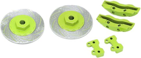 RC Brake Discs Simulation Aluminum Wheel Brake Discs for TRX6 Durable Lightweight CNC Machined 40mm Diameter 12mm Hex 2PCS (Green) in Saudi Arabia