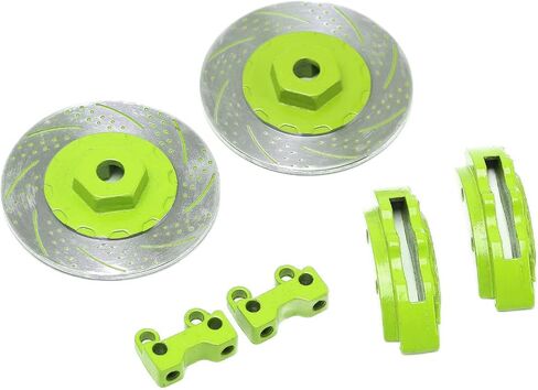 RC Brake Discs Simulation Aluminum Wheel Brake Discs for TRX6 Durable Lightweight CNC Machined 40mm Diameter 12mm Hex 2PCS (Green) in Saudi Arabia