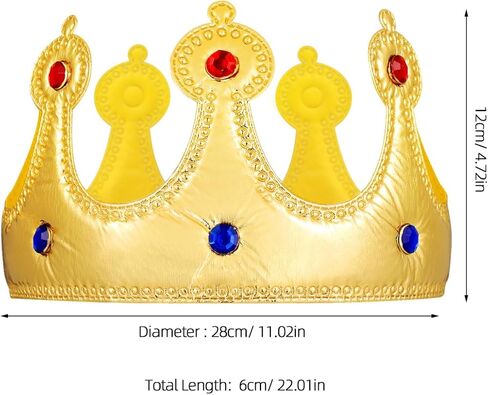 1pcs King Crown For Kids: Birthday Boy Crown Hat For Boy & Girl Party Decoration in Saudi Arabia