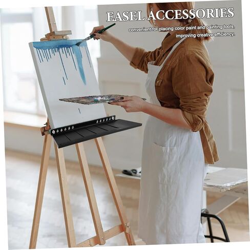 1 Set Stable Painting Tool Storage Rack with Organized Compartments for Outdoor Sketching Durable Paint Brush Holder for Art Students in Saudi Arabia