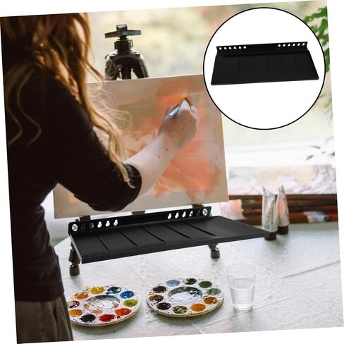 1 Set Stable Painting Tool Storage Rack with Organized Compartments for Outdoor Sketching Durable Paint Brush Holder for Art Students in Saudi Arabia