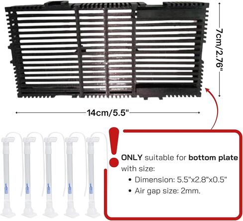 Marsrut 5pcs Under Gravel Filter Aquarium Uplift Tube, Undergravel Bottom Filters for Fish Tanks Water Cleaner Small Board Air Clean System Freshwater Saltwater, Clear Tubing Accessory Kit in Saudi Arabia