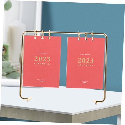 Decorative Flip Calendar Holder for Office and Home Stylish Desk Stand for Easy Calendar Display for Teachers Students and Office Workers Safe Material with Fine in Saudi Arabia