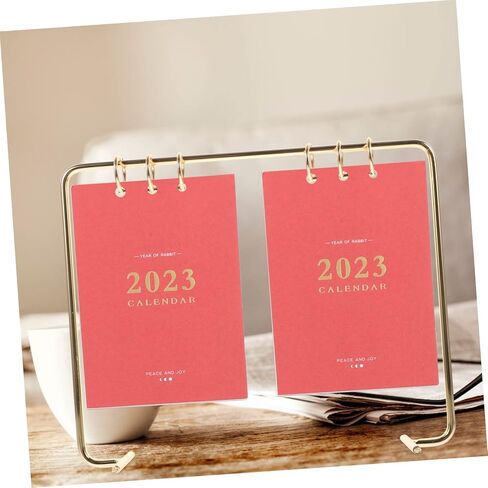 Decorative Flip Calendar Holder for Office and Home Stylish Desk Stand for Easy Calendar Display for Teachers Students and Office Workers Safe Material with Fine in Saudi Arabia