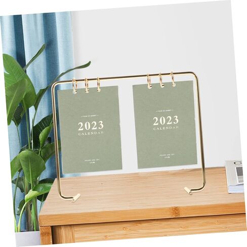 Decorative Flip Calendar Holder for Office and Home Stylish Desk Stand for Easy Calendar Display for Teachers Students and Office Workers Safe Material with Fine in Saudi Arabia