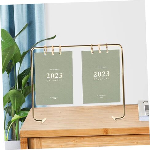 Uonlytech Decorative Desk Calendar Holder Elegant Desktop Stand for Home Office for Living Room Kitchen Shops Smooth Surface Safe Material PC in Saudi Arabia