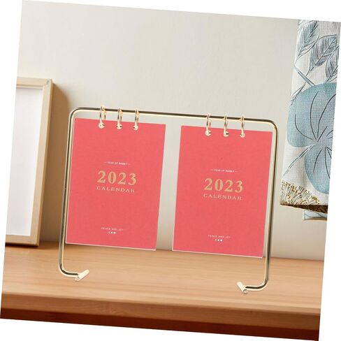 Uonlytech Decorative Desk Calendar Holder Elegant Desktop Stand for Home Office for Living Room Kitchen Shops Smooth Surface Safe Material PC in Saudi Arabia