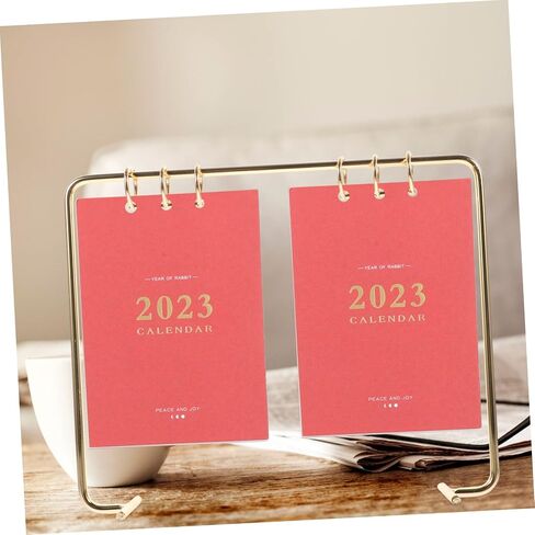 Uonlytech Decorative Desk Calendar Holder Elegant Desktop Stand for Home Office for Living Room Kitchen Shops Smooth Surface Safe Material PC in Saudi Arabia