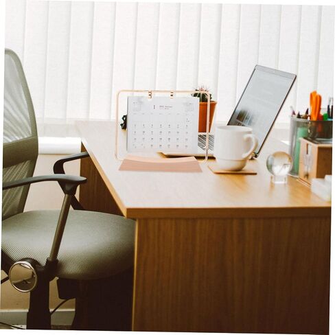 Flip Calendar Stand for Desk DIY Tabletop Accessory for Organized Scheduling Home Office Upgrade Sturdy Design for Use in Saudi Arabia