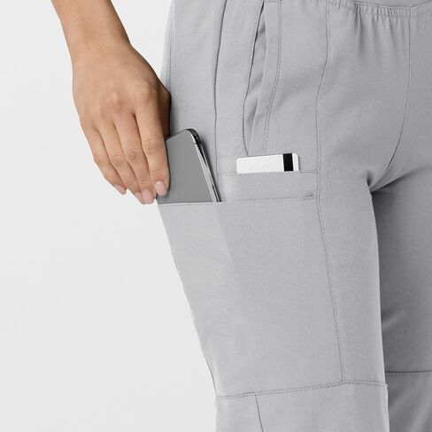 WonderWink W123 Women's 5555 Comfort Waist Jogger Pant (Grey, 1X-Large Tall) in Saudi Arabia