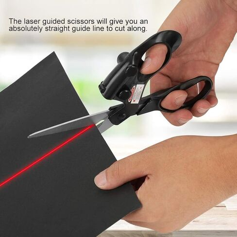 Professional Laser Guided Sewing Scissors for Home Craft Wrapping Gift Fabric Sewing Cut Straight Fast for Fabric Paper Crafts | Upgraded Ergonomic Handle in Saudi Arabia